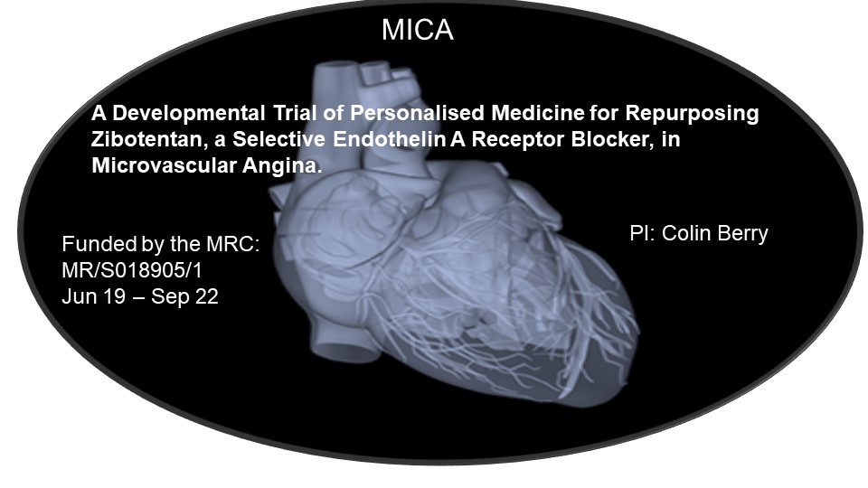 Title page of MICA with heart image